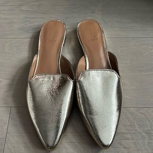 Jcrew gold mules